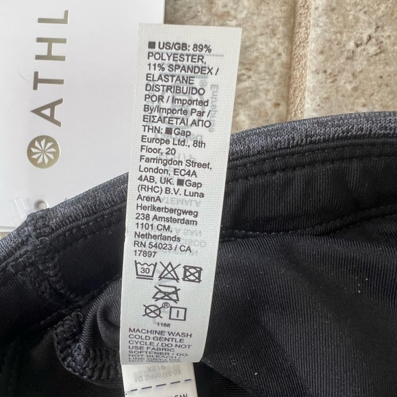 NWT Athleta Polartec Power Stretch Flare Pants in Charcoal Grey Heather, size XS - Picture 9 of 9